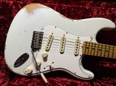 画像1: Fender Custom Shop '69 Stratocaster Heavy Relic - Handwound PU's / Olympic White (1)