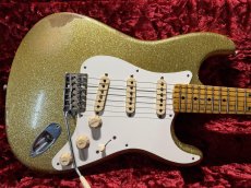 画像1: Fender Custom Shop 1957 Stratocaster Relic - Handwound PU's / Gold Sparkle (1)