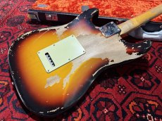 画像5: Fender Custom Shop Michael Landau Signature 1968 Relic Stratocaster - Handwound PU's / Bleached 3-Color Sunburst (5)